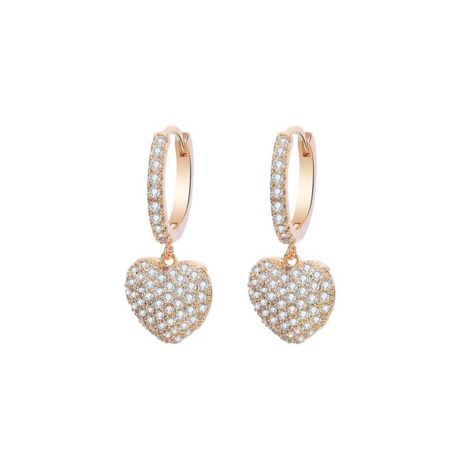 Boucles d'oreilles cœur pour femmes