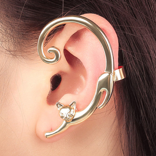 Boucles d'oreilles chat pour femmes